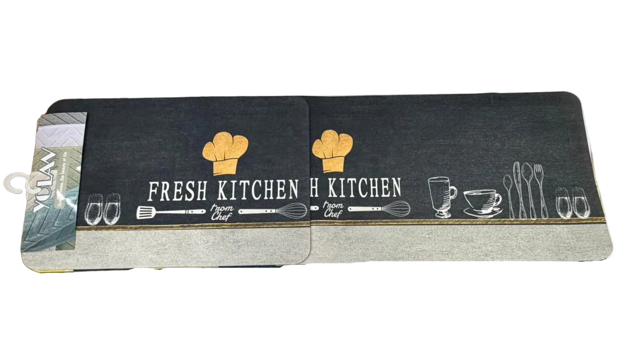 Floor Mat Rectangle Double Set Kitchen Series