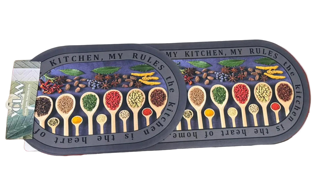 Floor Mat Oval Double Kitchen Series