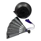 Nambu Ironware Teapot w Fan Stand, H11cm x D10.5cm