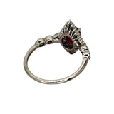 PT900 Ruby=1.11cts Diamond Ring w/Cert