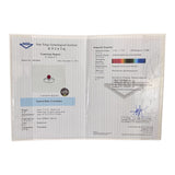 PT900 Ruby=1.11cts Diamond Ring w/Cert