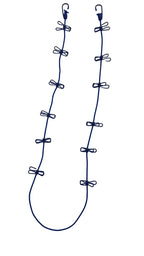 Clothes Line with Pegs and Hook
