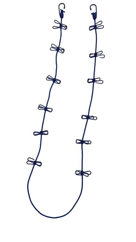Clothes Line with Pegs and Hook