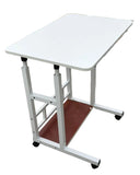 Adjustable Rolling Side Table 40 x 60 cm