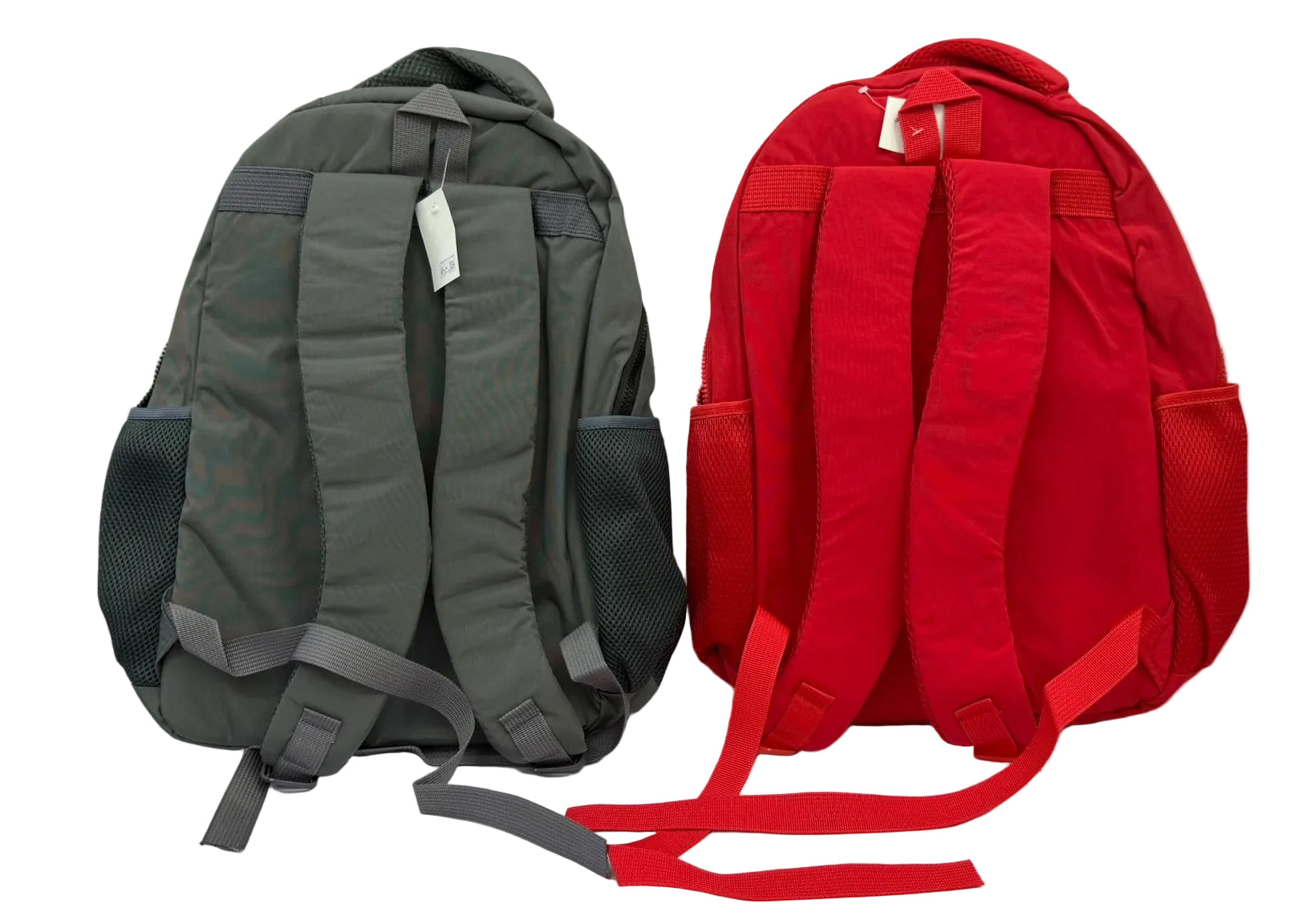 6 Zip Backpack Red & Grey