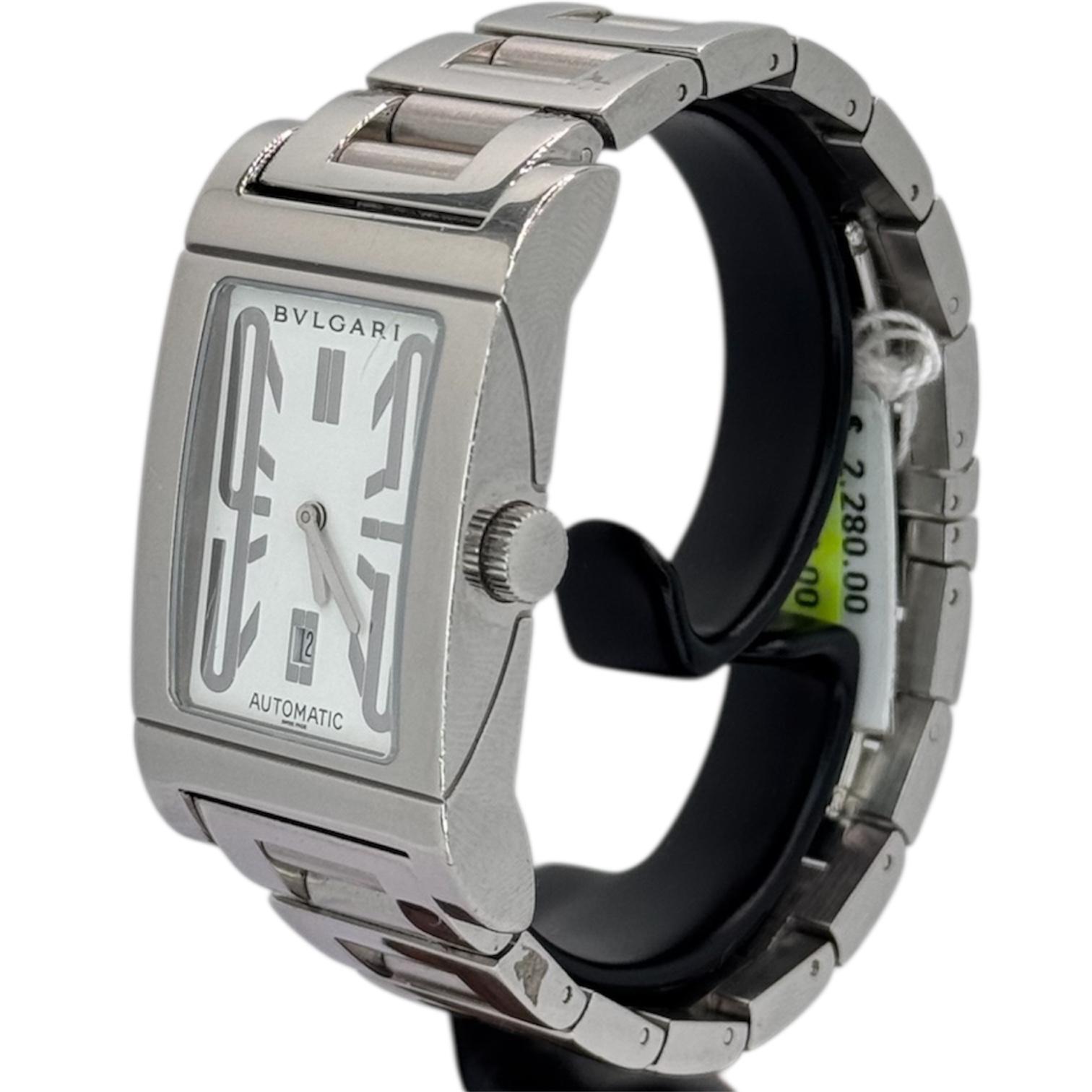 Bvlgari Rettangalo Automatic Stainless Steel Lady Watch Secondary image