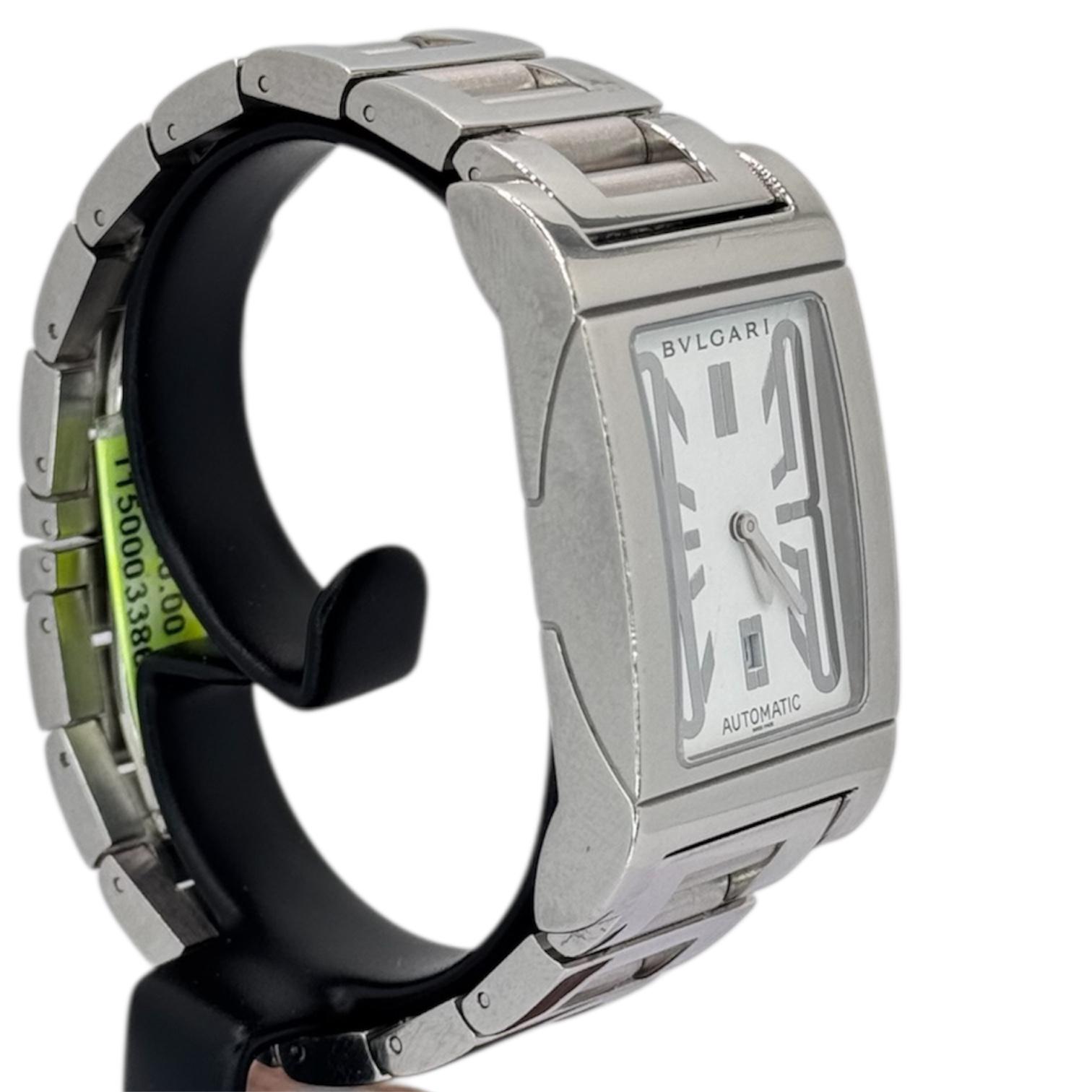 Bvlgari Rettangalo Automatic Stainless Steel Lady Watch