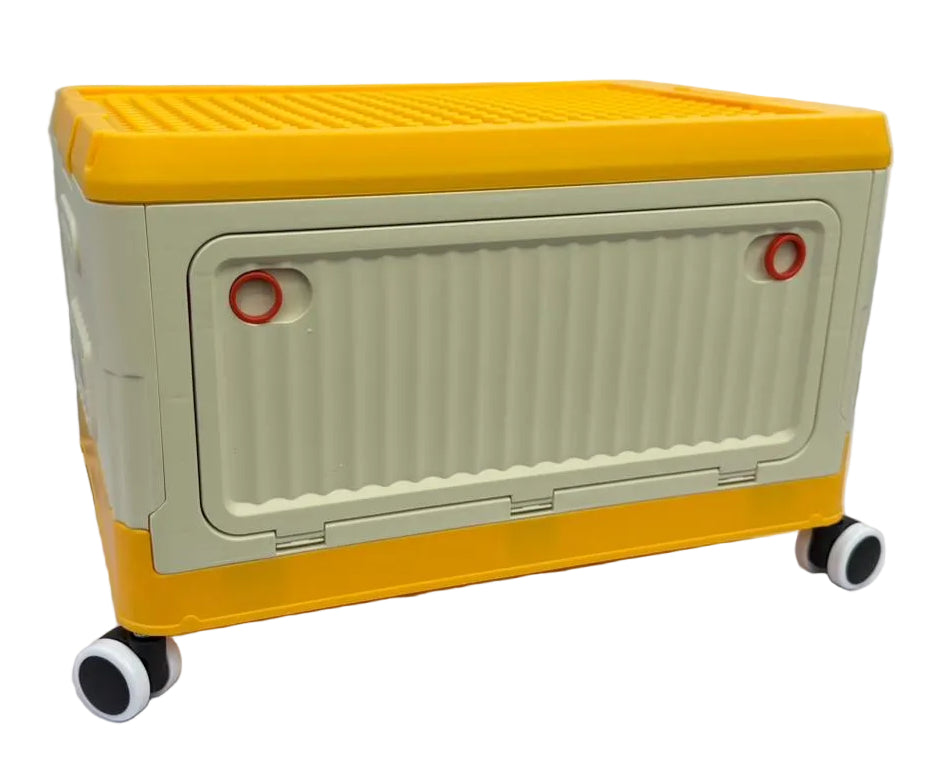 Small Collapsible Storage Box with Wheels Main image
