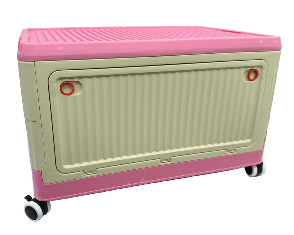 Large Collapsible Storage Box with Wheels