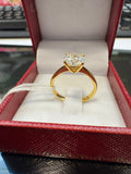 Lab Grown 1.61 Carat Solitaire Diamond Ring