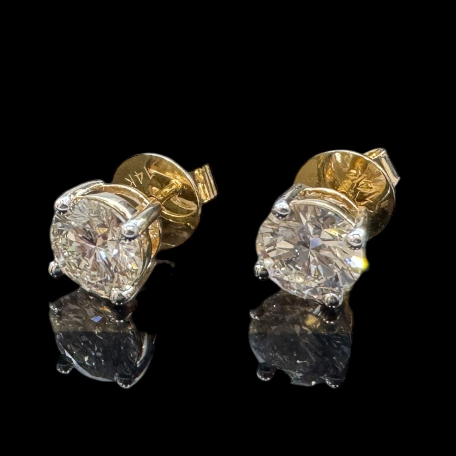 Lab Grown 2.12 Carat Diamond Earring