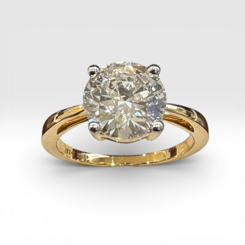 Lab Grown 2.57 Carat Solitaire Diamond Ring