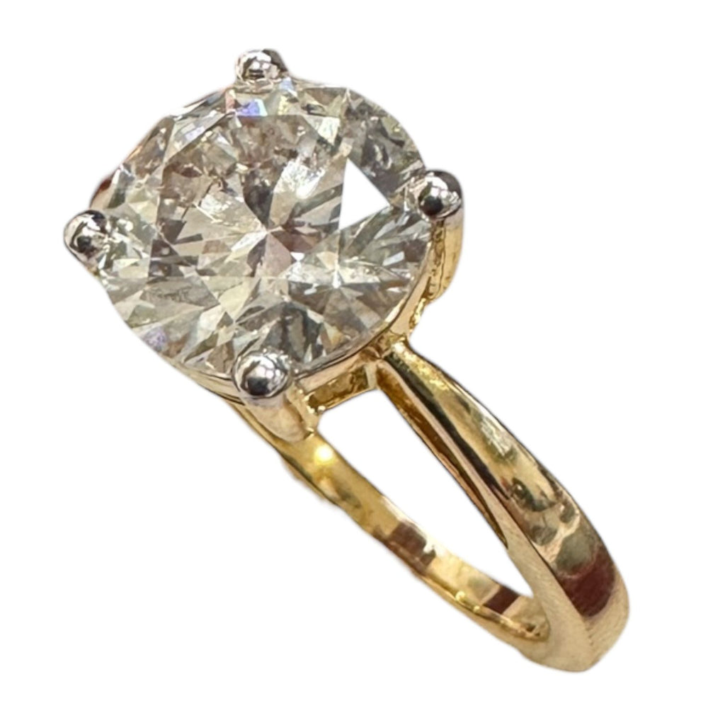 Lab Grown 2.57 Carat Solitaire Diamond Ring