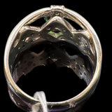 Tsavorite Diamond Pt900 Ladies' Ring