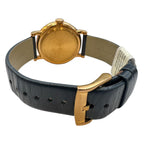 WATCH-UNI/QZ/BLACK DIAL/GOLD/LTHR STRAP/BOX MARC JACOBS