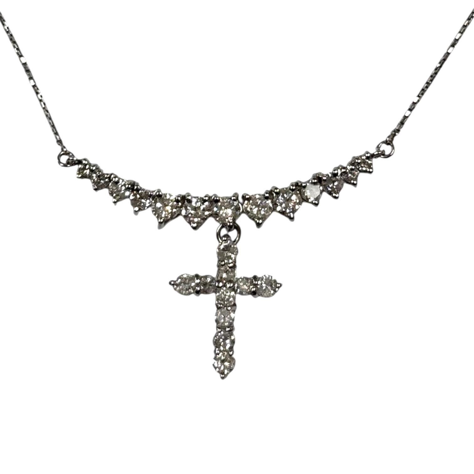PT900/PT850 Diamond Cross=1.30cts Necklace w/Cert Main image
