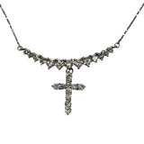 PT900/PT850 Diamond Cross=1.30cts Necklace w/Cert