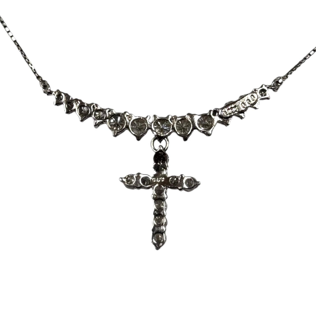 PT900/PT850 Diamond Cross=1.30cts Necklace w/Cert