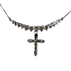 PT900/PT850 Diamond Cross=1.30cts Necklace w/Cert