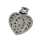 750WG Heart Shape Diamond Pendant