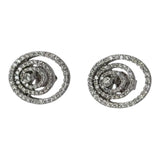 750WG Oval Shape Diamond Earring