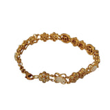 750YG Opal Diamond Bracelet, Length:17.50cm