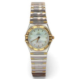 Omega Constellation 18K Half gold Qtz Mother Of Pearl Dial Watch, 25mm