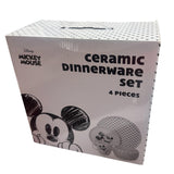 Mickey Mouse 4pcs Ceramic Dinnerware set