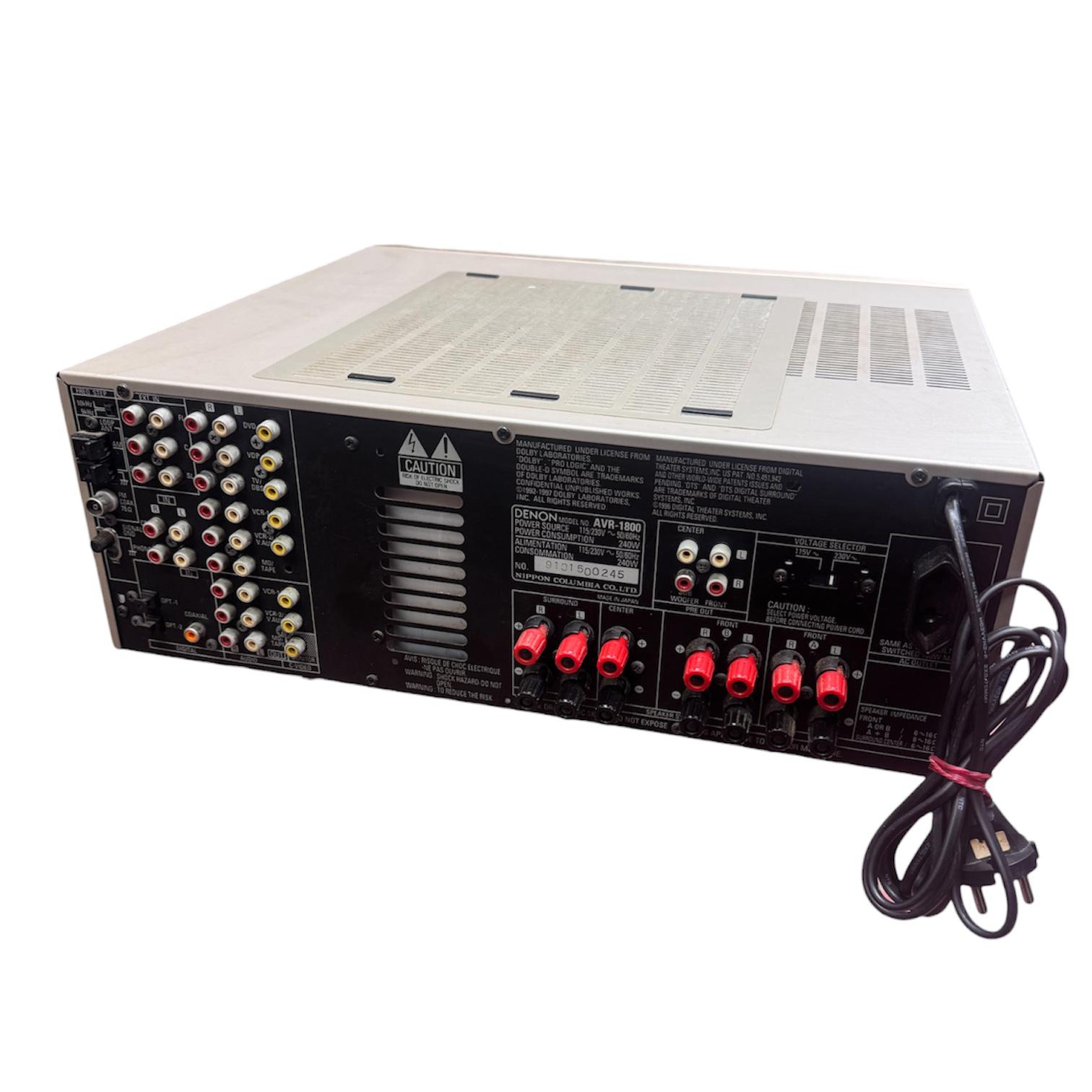 Denon AVR-1800 Audio Amplifier w/Remote Secondary image