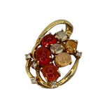 18KYG Opal 7=2.21ct Diamond Pendant w/Cert