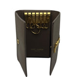 Yves Saint Laurent Key Case Brown Leather