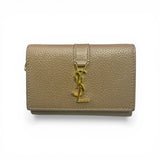 Yves Saint Laurent Key Case Brown Leather