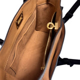 Louis Vuitton On My Side MM Black Calf Leather & Monogram Canvas Handbag M53823