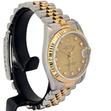 Rolex 68273 18K Half Gold Diamond Index Watch, 31mm