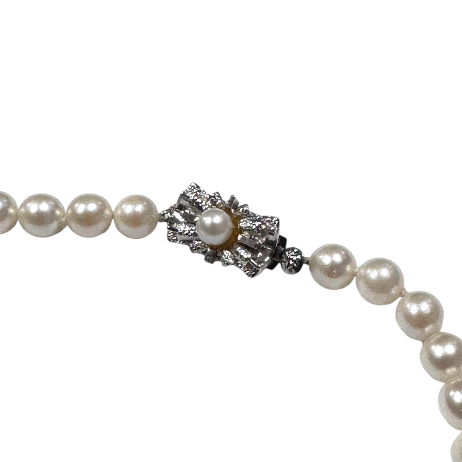 Pearl 6.0-7.0mm Necklace w/Silver Clasp ,39cm Secondary image