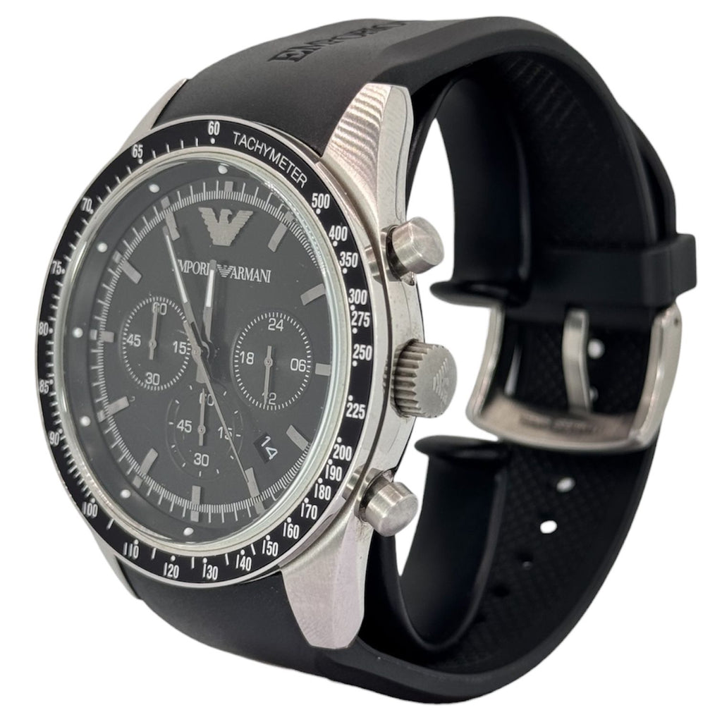 Emporio Armani AR5985 Analogue Black Dial Men's Watch, 46mm