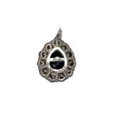PT900 Blue Sapphire=0.42Cts, Diamond 0.24Cts Pendant w/Cert