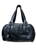Furla Tote Bag Black Leather Twin Handle