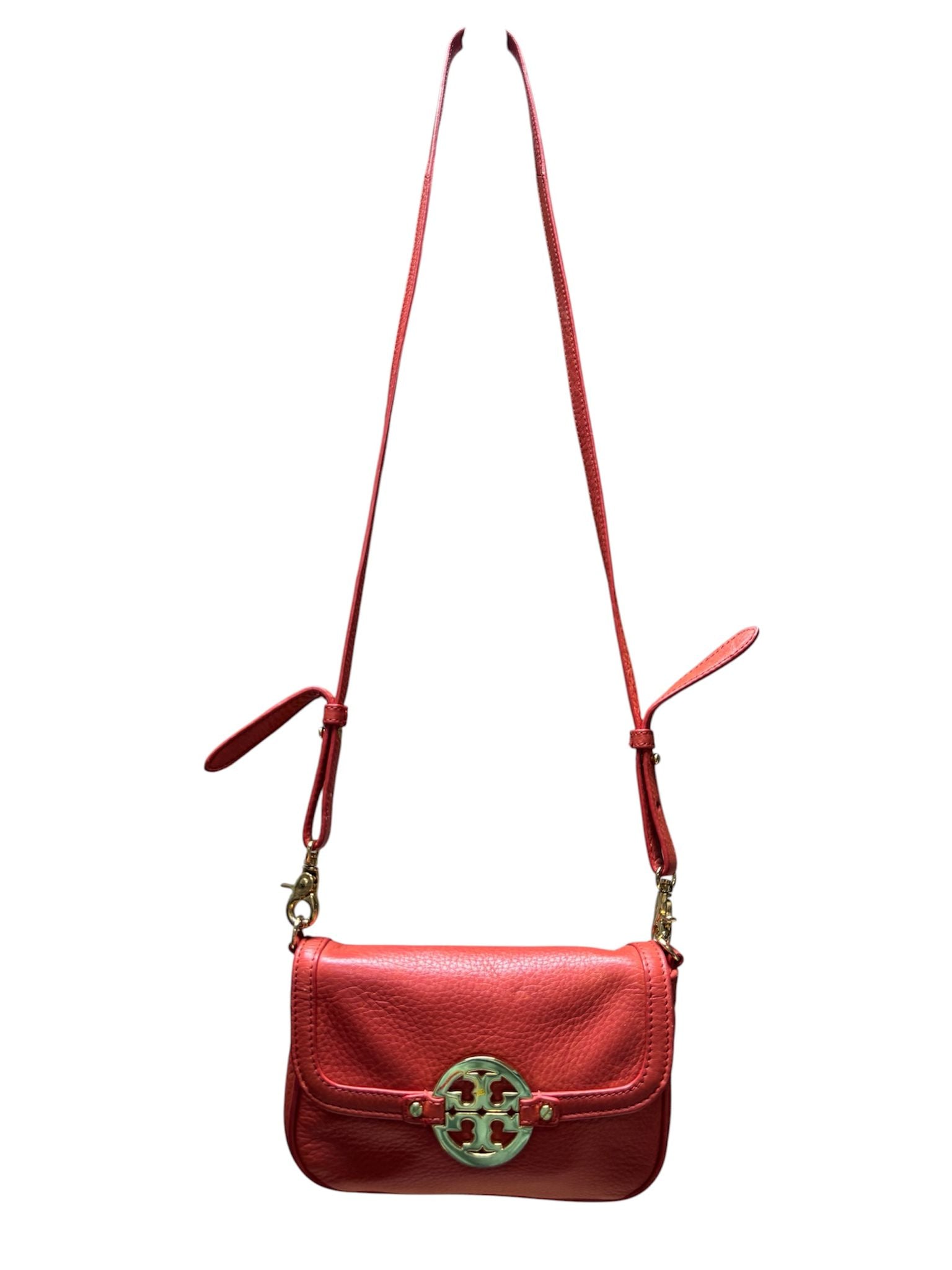 Tory Bruch Sling Bags Leather Red