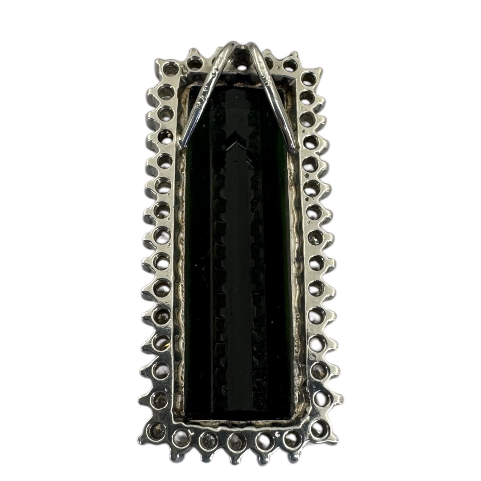 Green Tourmaline Pendant Pt900 Secondary image