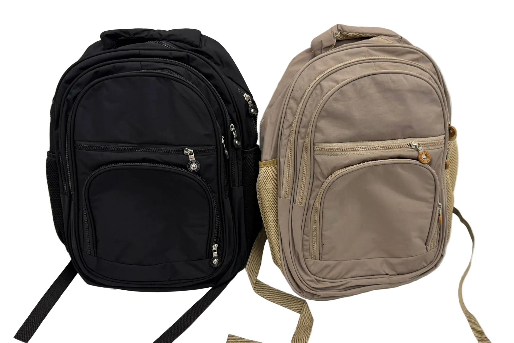 Backpack with 5 Zip Compartments 2 Colours Main image