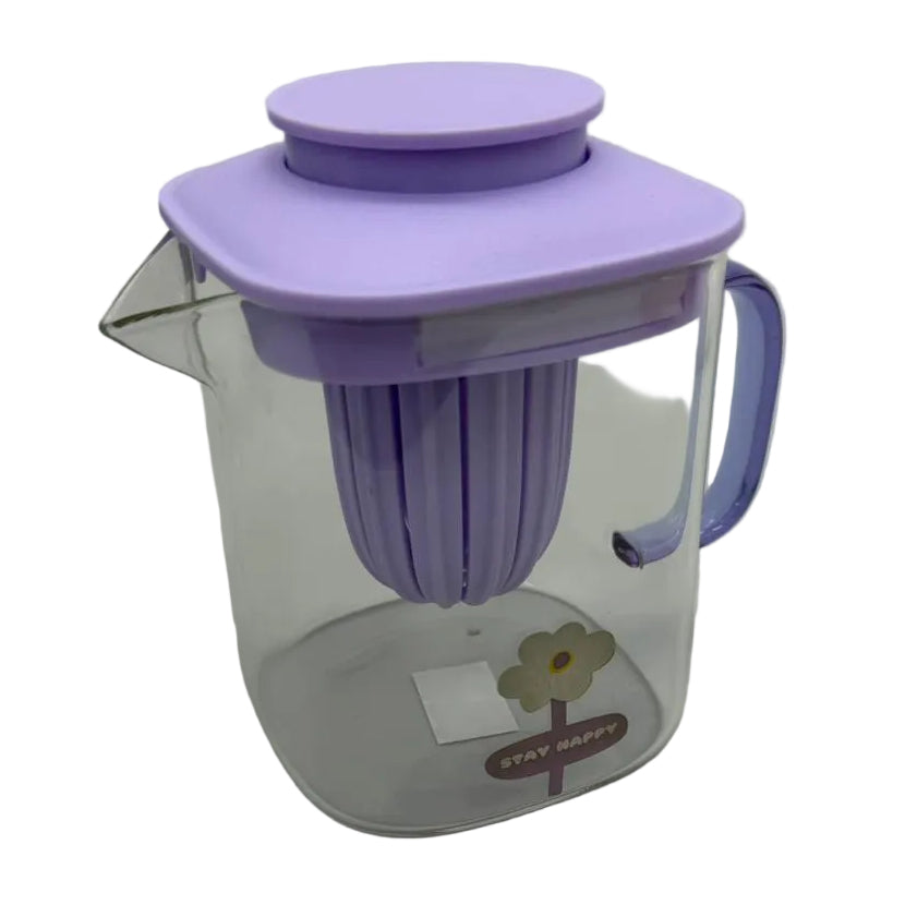 850ml Square Glass Water Jug with Core