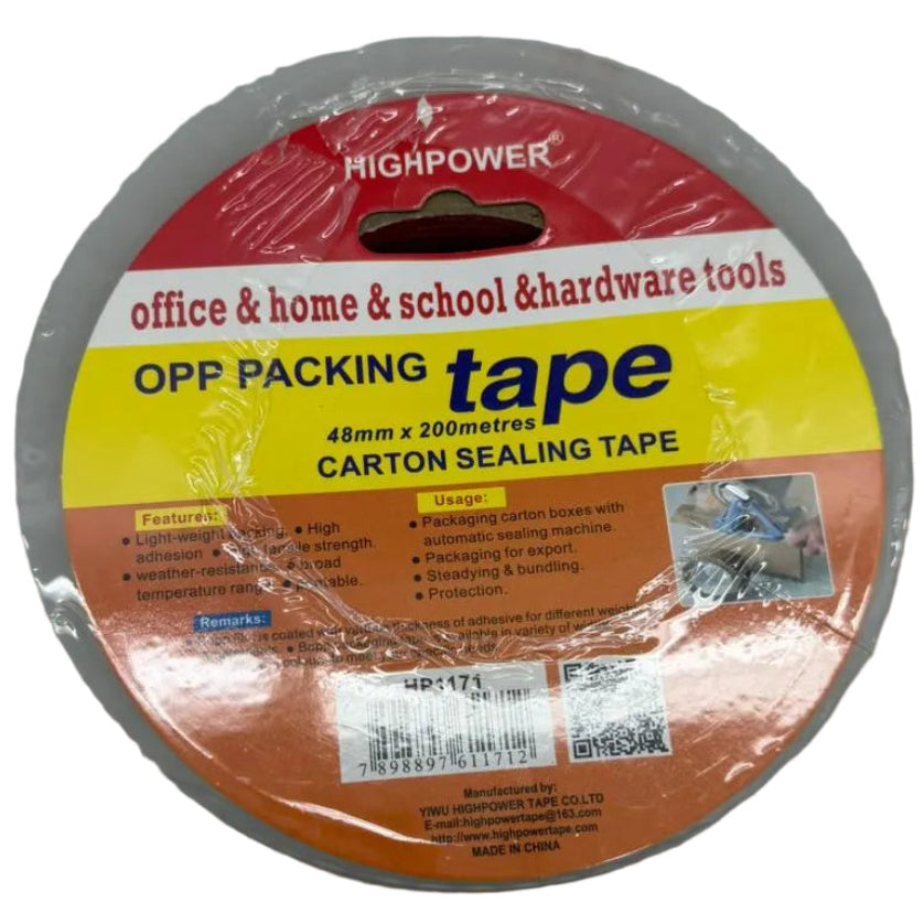 Clear Packing Tape 48mm x 200m