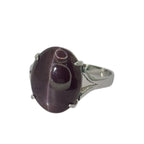 18KWG Cat Eye=9.32cts Ring w/Cert