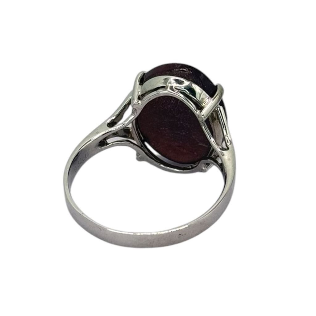 18KWG Cat Eye=9.32cts Ring w/Cert
