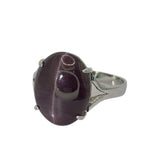 18KWG Cat Eye=9.32cts Ring w/Cert