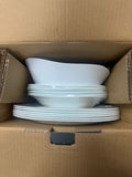 Bormioli Rocco Parma Tempered glass Dinnerware Set, 19pcs