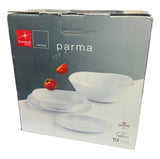 Bormioli Rocco Parma Tempered glass Dinnerware Set, 19pcs