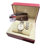 Ernest Borel Jules Borel GBR9160-212 Silver Dial Men Automatic Bracelet Watch, 40mm