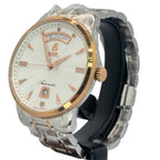 Ernest Borel Jules Borel GBR9160-212 Silver Dial Men Automatic Bracelet Watch, 40mm